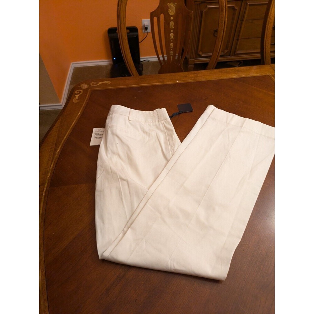 Halogen NWT High Waist Wide Leg Trousers in New Ivory, Size 8 MSRP $68